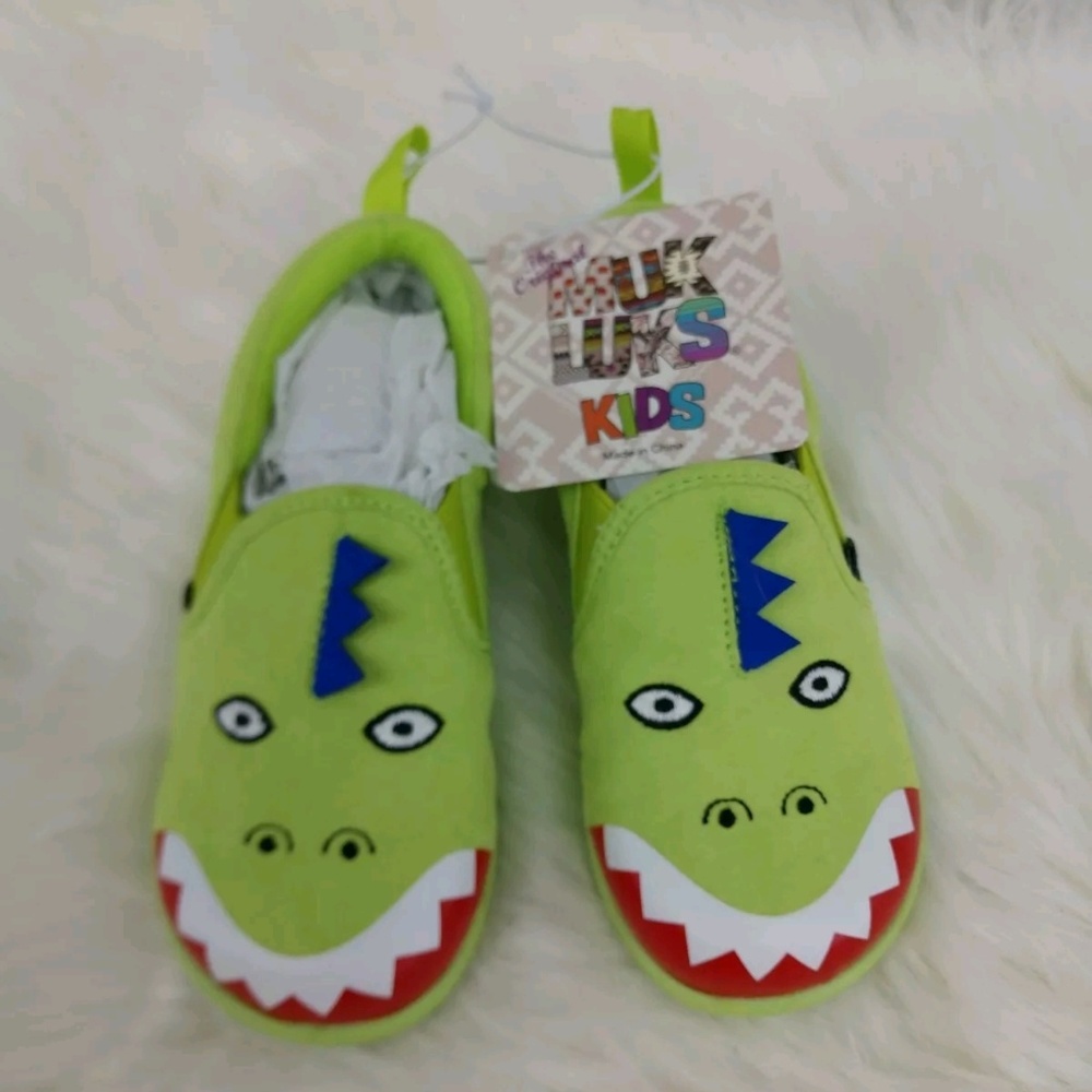 MUK LUKS Rex the Dinosaur Shoe Children's Green